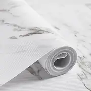 Drawer Liner 60cm x 6m, Marble Pattern Print Shelf Liners Non-Adhesive Drawer Liner EVA Fridge Mats Waterproof Oil-Proof for Cabinet Kitchen Bedroom Bathroom Office((Marble Pattern)