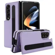 For Samsung Galaxy Z Fold4 5G Double Buckle Phone Case With Pen Slots