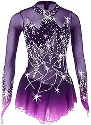 [JRUIA] Kids Figure Skating Competition Dresses Rhythmic Gymnastics Leotard Wear Girls Professional Ice Skating Costume