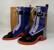 Louis Vuitton Open Toe Moonlight Boots Multi-Color Limited Edition 37.5 New ❤️