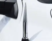 TRUE SPIKE CHROME 5" LONG BILLET FAT SPIKED AM/FM RADIO ANTENNA FOR MINI COOPER (for: Mini)