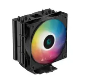 DeepCool AG400 Black ARGB Single Tower CPU Cooler, TDP 220W,120mm Static ARGB Fan, 4 Direct-Touch Copper Heat Pipes, Intel LGA1851/1700/AMD AM5 Suppor