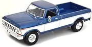 1979 F-150 Ranger Pickup Truck Blue Metallic and Cream Special Edition 1/18 Diecast Model Car 31462BL