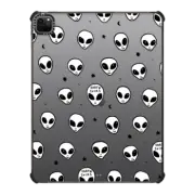 iPad Pro 12.9-inch (5th/6th gen) iPad Impact Case Cute White UFO Space Alien Drawing Pattern