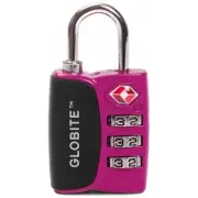 NEW Globite Travel Essentials TSA Combination Lock Pink