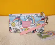 Loungefly My Little Pony Sky Scene AOP Print Nylon Zip Pouch Wristlet Wallet
