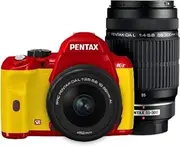 PENTAX DSLR Camera K-r W Zoom Kit Red/Yellow 073 K-rWZK RD/YE073