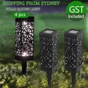 4PCS Solar Powered LED Garden Lights Automatic Sensor Light Lamp Patio Yard Lawn