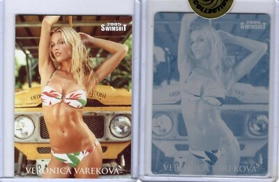 VERONICA VAREKOVA 2005 SPORTS ILLUSTRATED SI SWIMSUIT #92 PRINTING PLATE 1/1!!