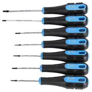PROSKIT SD2302 7Pc Torx Screwdriver Kit 7 Piece T5 T6 T7 T8 T9 T10 T15 Elastomer Resin Non Slip