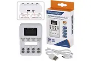 Enecharger 4 AA-AAA NiMH Battery Fast Charger with LCD Display USB Type C