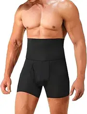 [IFKODEI] Men Tummy Control Shapewear Shorts High Waist Slimming Body Shaper Girdle Compression Underwear Boxer Brief