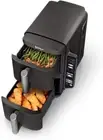 DoubleStack 2-Basket Air Fryer - 8QT, 6-in-1, Space-Saving Design, Black