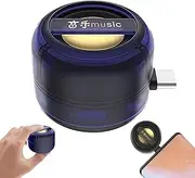 Portable Mini Speaker for Cell Phones, Tablet& Notebook, Portable 5X Speaker Amplifier–Plug & Play for Music/Calls, Plug and Play for Home or Travel (Blue,Type-C)