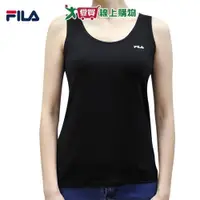 在飛比找ETMall東森購物網優惠-FILA 女棉柔透氣圓領背心 M~XL 吸汗速乾 透氣乾爽 