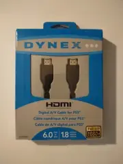 Dynex - HDMI Digital A/V Cable for PS3, Model DX-PS3002, 6ft, 1.8 meters