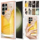 For Samsung Galaxy S24 S23 S22 S21 Ultra Plus Case Shockproof Soft Pattern Cover