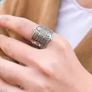 925 Sterling Silver Vintage Style Ring – Unique Handcrafted Tribal Design