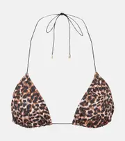 [Bananhot] Bananhot Liv leopard-print bikini top AU 14 multicoloured