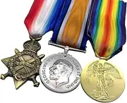 [Generic] Replica WW1 1914/15 Star, British War Medal and Victory Medal, British WW1 Full Size Replica, WW1 Medals