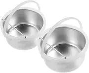 jojofuny 2pcs Durable Wax Melting Pot for Efficient Hair Removal Quick Heat Distribution Wax Warmer Liners for Home and Salon Use Nonstick Design