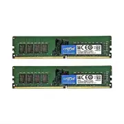 New Crucial 32GB (2X16GB) DDR4 2400MHz PC4-19200 288-Pin 2RX8 Desktop Memory Ram
