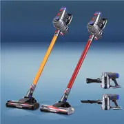 Devanti Cordless Stick Vacuum Cleaner Handheld Red