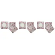 3x 4pc LVD MDF/Cork Drink Coasters Mat/Pad Table Protector 10x10cm Botanical