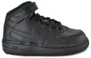 NIKE AIR FORCE 1 MID TD 314197-004 BLACK TODDLER BABY