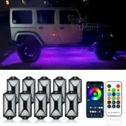 RGB LED Rock Light Turn Signal Brake Underbody Glow Lamp For Jeep Wrangler JK JL