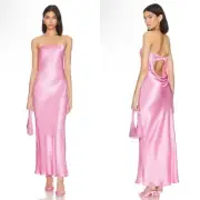 NEW NWT Bec + Bridge Moon Dance Strapless Maxi Dress Candy Pink SIZE US 6