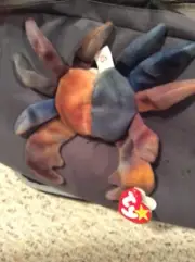 RARE TY Beanie Baby CLAUDE The Crab RETIRED 1996 MINT condition