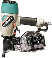 HiKOKI NV65AF3(H1Z)65mm Pneumatic Wire & Plastic Collated Coil Nailer, Green Black White