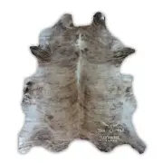 Cowhides Rug 6x6 Brindle Light Cowhide Natural Leather