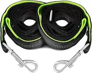 JOINPAYA 2Pcs Reflective Nylon Dog Leash Durable Pet Harness Leash for Dogs Long Design for Increased Activity Radius Night Safety Visibility Easy Use