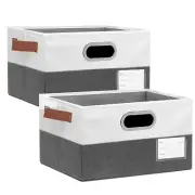 Open Foldable Fabric Storage Boxes, Collapsible Versatile Bins Baskets Cubes ...