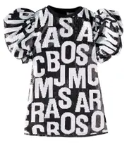 [Marc Jacobs Kids] Marc Jacobs Kids Jumbled Logo sequined dress Y 10 black