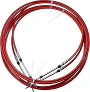 2pcs 16ft 5 Meter 197 Inch Marine Type 3300 / 33C Throttle Shift Remote Control Box Cable for Yamaha Outboard Engine Boat Motor Steering System Red Auto Replacement Parts