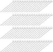Funrous 100 Pack Peg Board Hooks Stainless Steel Pegboard Hooks Shelving Display Hanging Peg Board Holders for 1/8 and 1/4 Garage Storage Tools Organizer(12 inch)