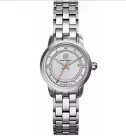NWT $495 Tory Burch Women Watch Silver Bracelet Bangle 28mm TRB1010