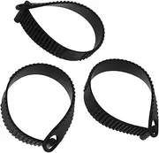 Mobestech Ergonomic Design 3pc Tie Down Straps Black Bungee Cords for Trucks Cargo Straps Heavy Duty