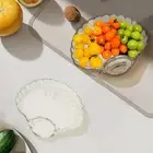 Dumpling Plate with Dipping Saucer Snack Plate for Chips Noodles Salad