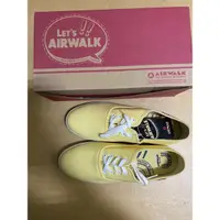 在飛比找蝦皮購物優惠-全新 Airwalk鵝黃色 帆布鞋