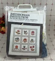 Smithsonian Institution Nine Square Crewel Pillow by MAZALTOV’s Persian Wools