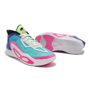 【NIKE 耐吉】籃球鞋 Jordan Tatum 1 GS Wave Runner 藍 紫 粉紅 女鞋 大童(FV0172-400)