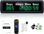 Digital 999 Days Countdown Timer, Count Up/Count down Clock with Remote, 12/24 H