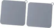 Set of 2 Silicone Floor Drain Covers 20x20cm Odorproof Insect-Proof for Kitchen Bathroom