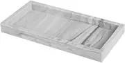 Versatile Marble Bathroom Vanity Tray Silicone Sink Tray for Counter Key Cosmetics Storage