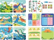 Paint with Water Books for Kids - Magic Reusable Doodle Painting Toy | Educational Arts and Crafts Kit Travel Activities for Girls Boys Toddler Children