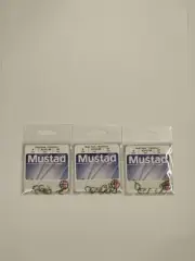 3 Packs Mustad Beak Steelhead Fish Hooks Salmon Egg 10 Per A Pk 92141-BR Size 8